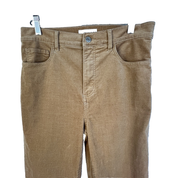Made and Loved LOFT Corduroy High Waist Skinny Pants Size 4 27 Light Brown GORP - Picture 5 of 10